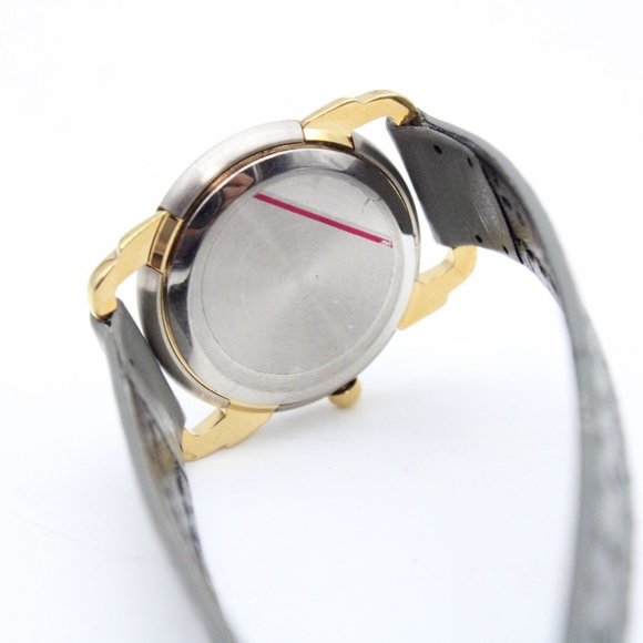 J.B Champion Watch Womens Multi-Tone Stainless Steel Classic Gray Leather Band - Picture 8 of 8